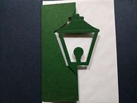Speciaal model kaart k01 lantaarn groen met envelop OP=OP
